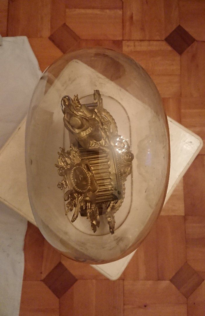 Orologi da terra & Orologi da parete: Antike Kaminuhr "Kunstmaler mit Harfenspiele" – Usato da Benglen venduto da Pril77 3
