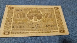 Finnland 10 Mark Schein, 1939, Rarität für Sammler!