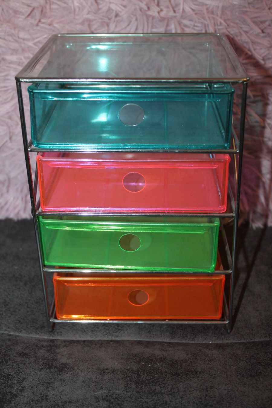 Sistemi di archiviazione: Schubladenbox, farbig, Organizer, 4 Fächer, NEON 90er – Usato da Hüttwilen venduto da pinti55 1