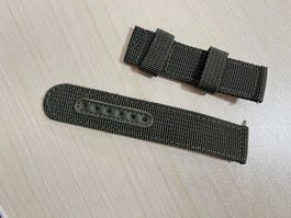 Khaki Uhrenarmband Stoff 22mm - Top Zustand! Sommer!