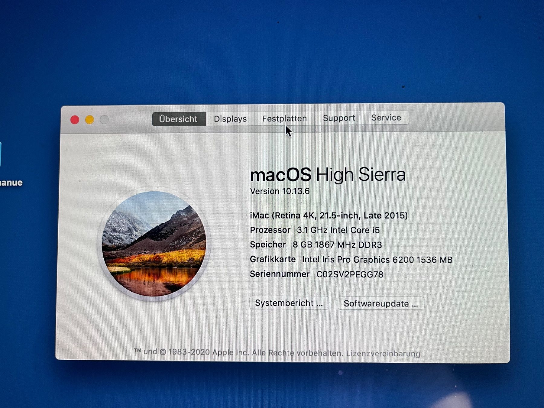 Apple PCs: Apple iMac 21.5" Retina 4K – Gebraucht aus Zürich von maurice5000 3