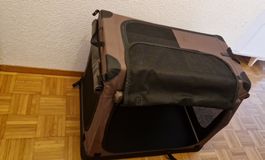 Hundebox faltbar braun gebraucht