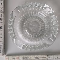 Kristall Aschenbecher Vintage, Durchmesser ca. 14cm