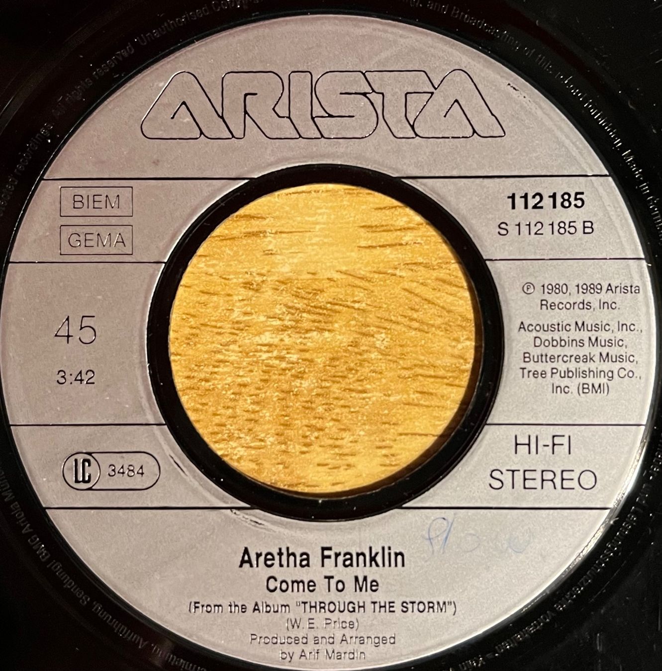 Dischi in vinile: ARETHA & ELTON - THROUGH THE STORM – Usato da Bussigny venduto da vinyl-pas-cher 3