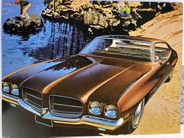 Carte postale vintage: Pontiac Grand Ville, années 70!
