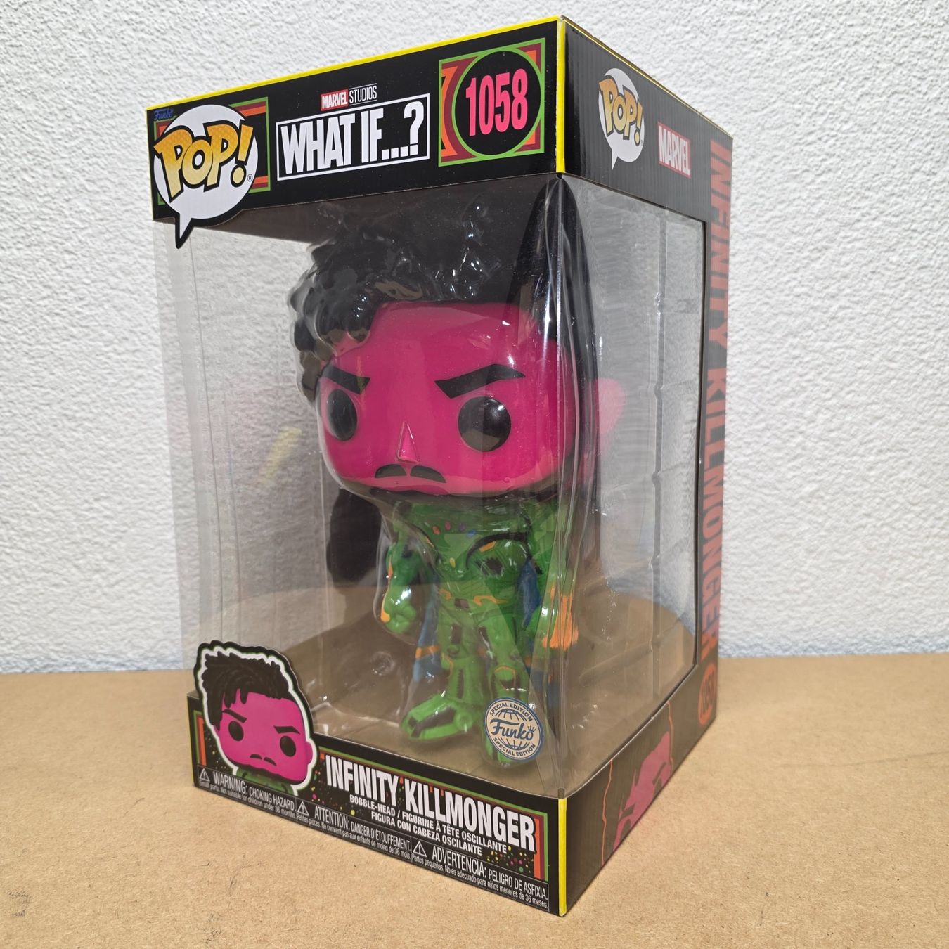 Funko Statuette: Funko Pop! Marvel What If...? Infinity Killmonger #1058 25cm – Usato da Düdingen venduto da Nerdworld