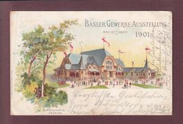BASEL - Gewerbe Ausstellung 1901 // Rück verletzt //
