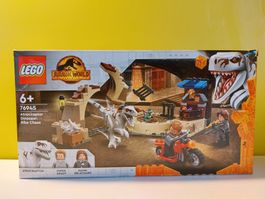LEGO Jurassic World 76945 Atrociraptor Motorradverfolg. NEU