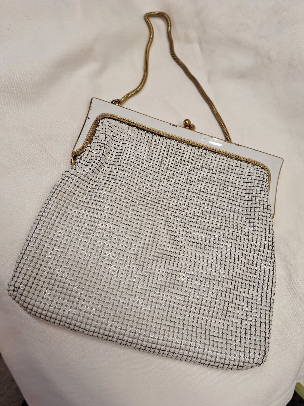 Borse da donna: Antike Metallplätchen Tasche von 1920 – Usato da Rheinfelden venduto da Cleopatra2000