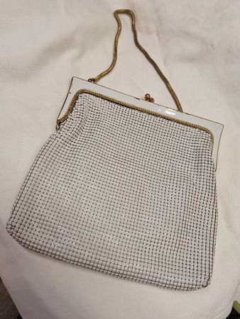 Antike Metallplätchen Tasche von 1920
