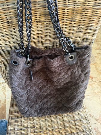 Coole braune Tasche mit Kette-Träger, Top Zustand!