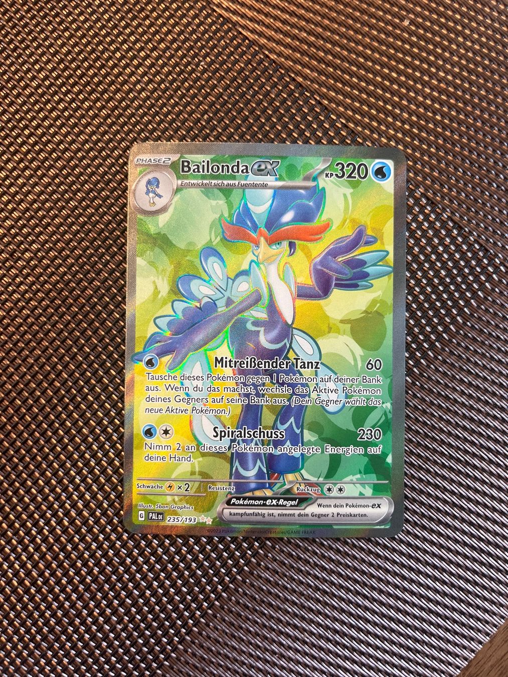 Pokémon Sammelbilder & Trading cards: Pokemon Bailonda Paldea Evolved Fullart Deutsch – Neu (gemäss Beschreibung) aus Wabern von Collectfun