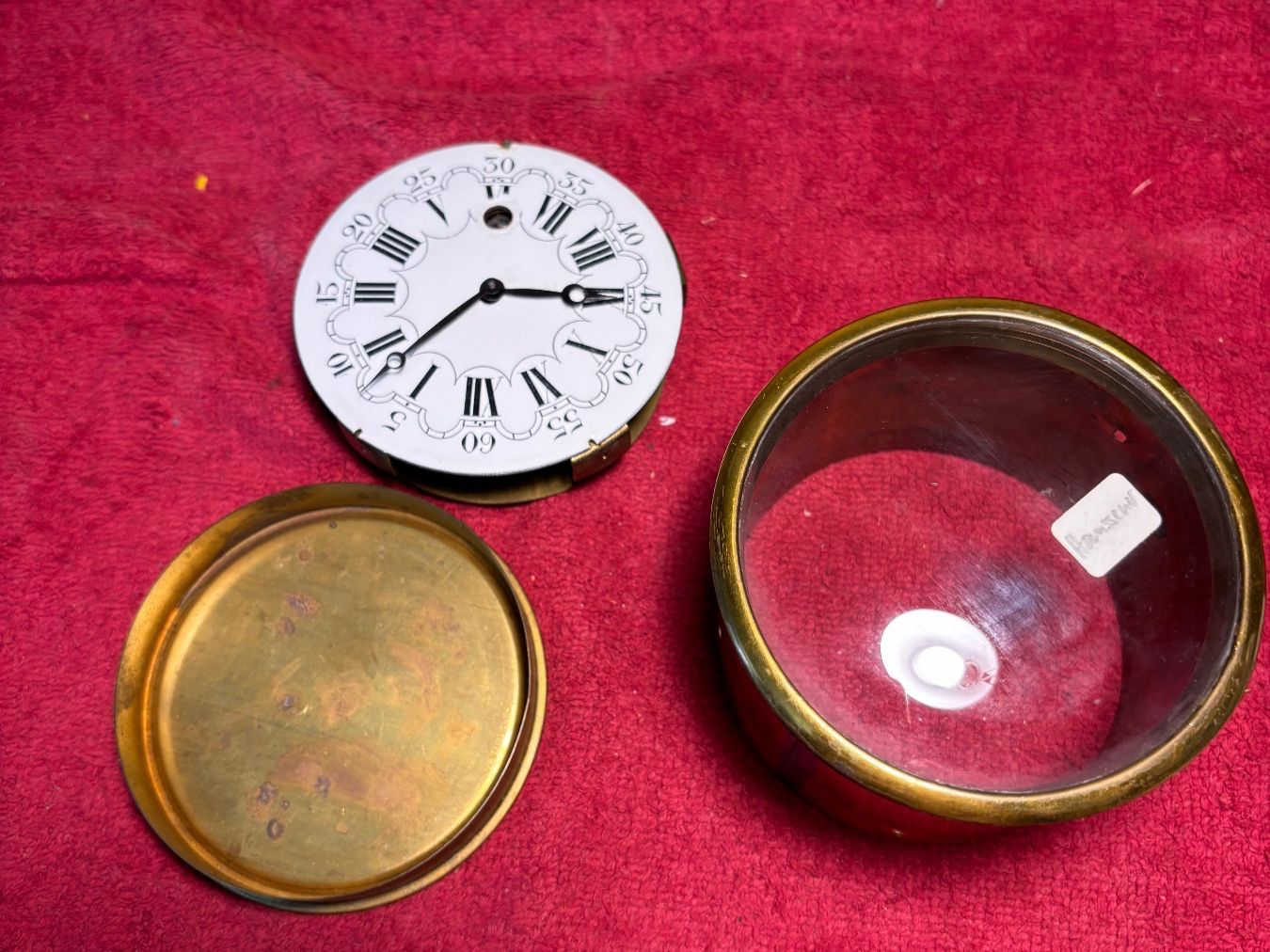 Uhren: antike Tisch/Schiffs Uhr ev. Haussener dm 9.5cm ev. Messing – Gebraucht aus Hindelbank von brm_72zv 2