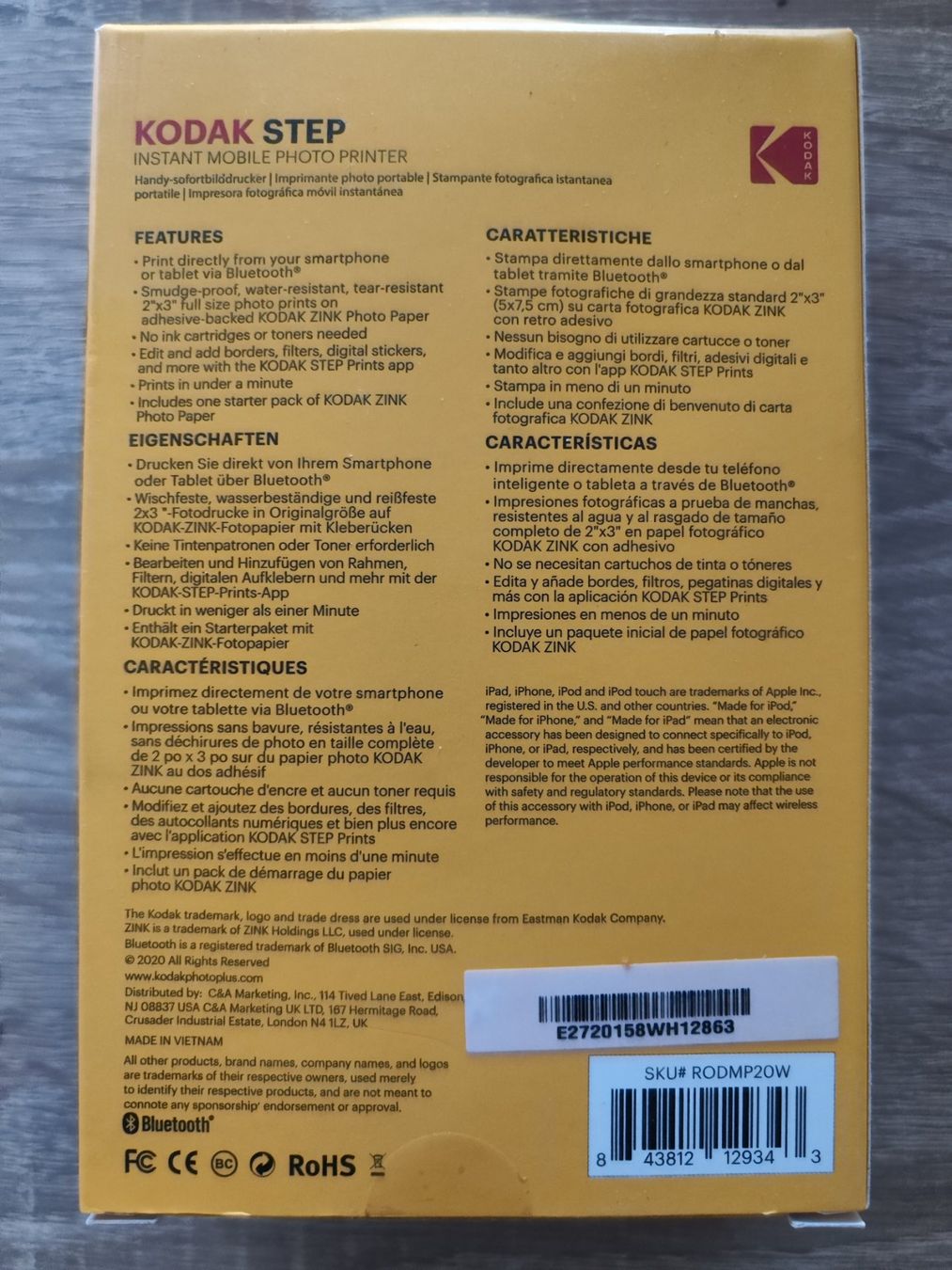 Kodak Stampanti: Kodak Step Instant Mobile Photo Printer – Nuovo e nell'imballaggio originale da Fislisbach venduto da Hast1976 1