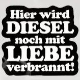 🚗 Fun Autoaufkleber Diesel Spruch Sticker Vinyl 😏