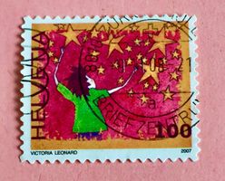 Nr.1244 mit Stempel Lasst Liebe sprechen 2007   