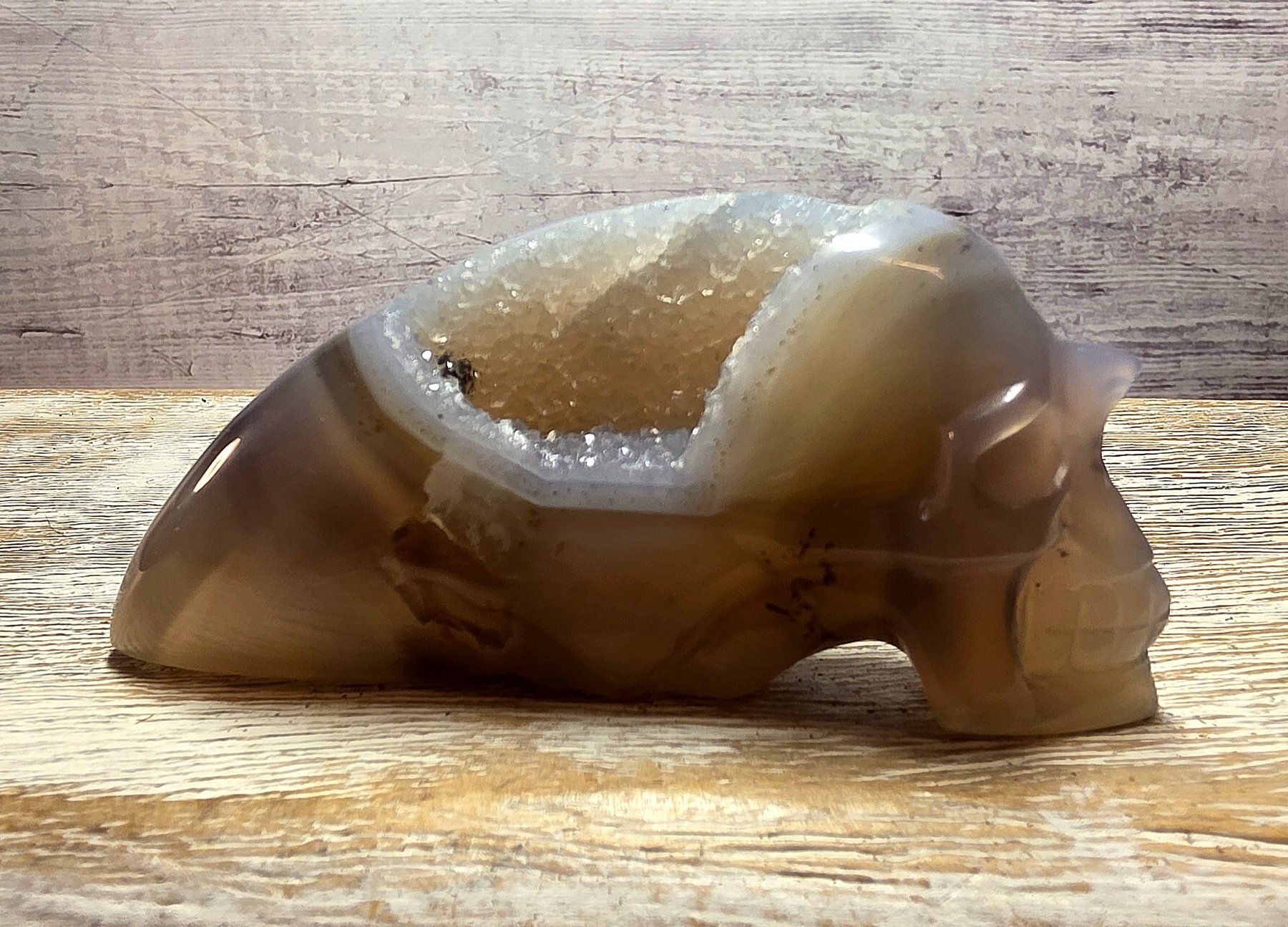 Minerali & Pietre curative: Achat Schädel 142g – Nuovo (secondo la descrizione) da Matzingen venduto da Shay_Crystalz