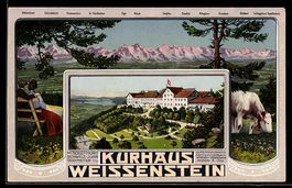 AK Weissenstein, Kurhaus Weissenstein, Alpenpanorama