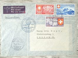 TR09 Enveloppe + Timbre Suisse 1939