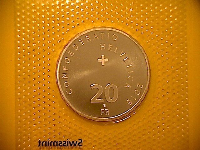 Alle Münzen: Gedenkmünze 20 Fr. - Blasmusik - 2016 – Neu und originalverpackt aus Buchs AG von Ged8 1