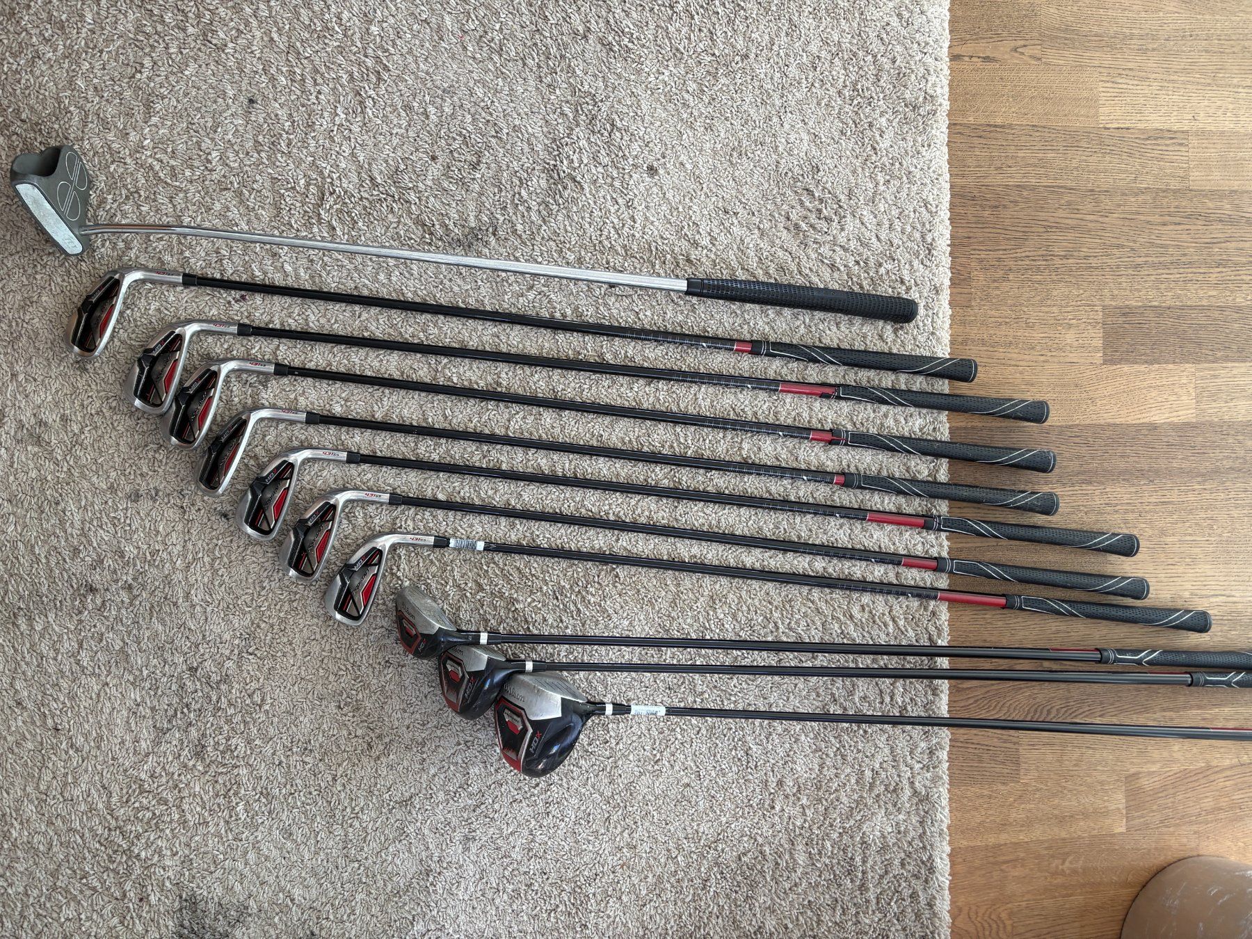 Wilson Mazze & Set: Wilson Prostaff HDX Golfset Herren, Rechtshand, Regular Flex – Usato da weggis venduto da Bubububu 1