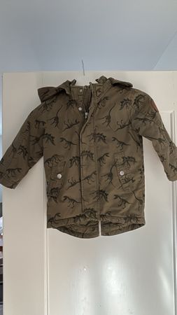 Leicht gefütterte Dinosaurier Jacke Gr. 98