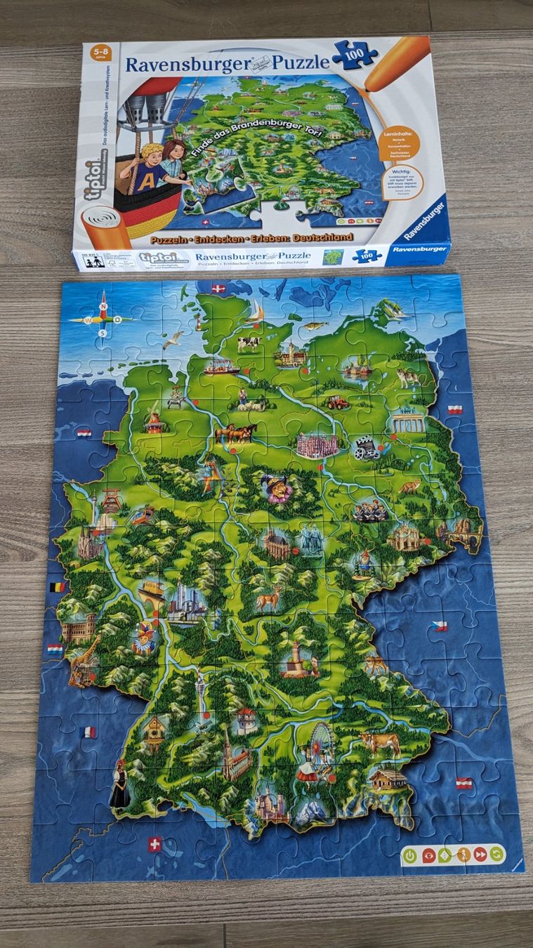 Tiptoi Puzzle: Ravensburger Puzzle - tiptoi - Deutschland – Usato da Staufen venduto da Fleby84