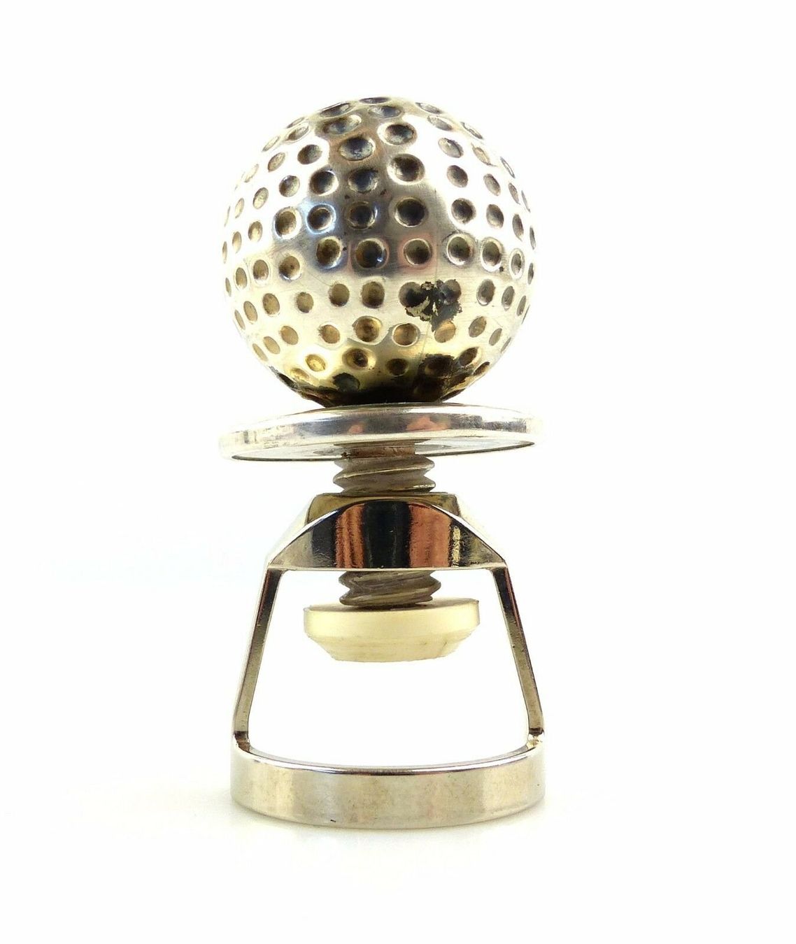 Apribottiglie & Tappi per chiusura: Golfball Silber Flaschenverschluss – Usato da Fehraltorf venduto da Swisscollector