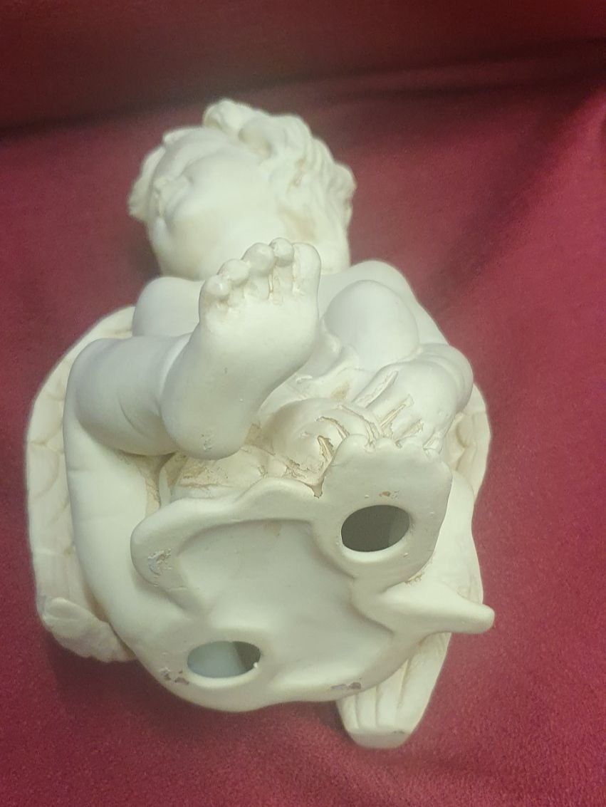 Statuette: Süsser Deko Engel sitzend Figur - 19 x 13.5 cm – Usato da Auw venduto da beretta1966 5