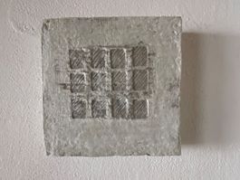 Bild modern weiss grau Unikat Papier Kunst 13/13