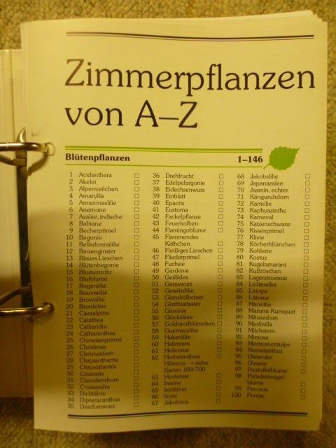 Libri: Zimmerpflanzen A-Z, 5 Ordner – Usato da Sils im Domleschg venduto da Foeniculum 4