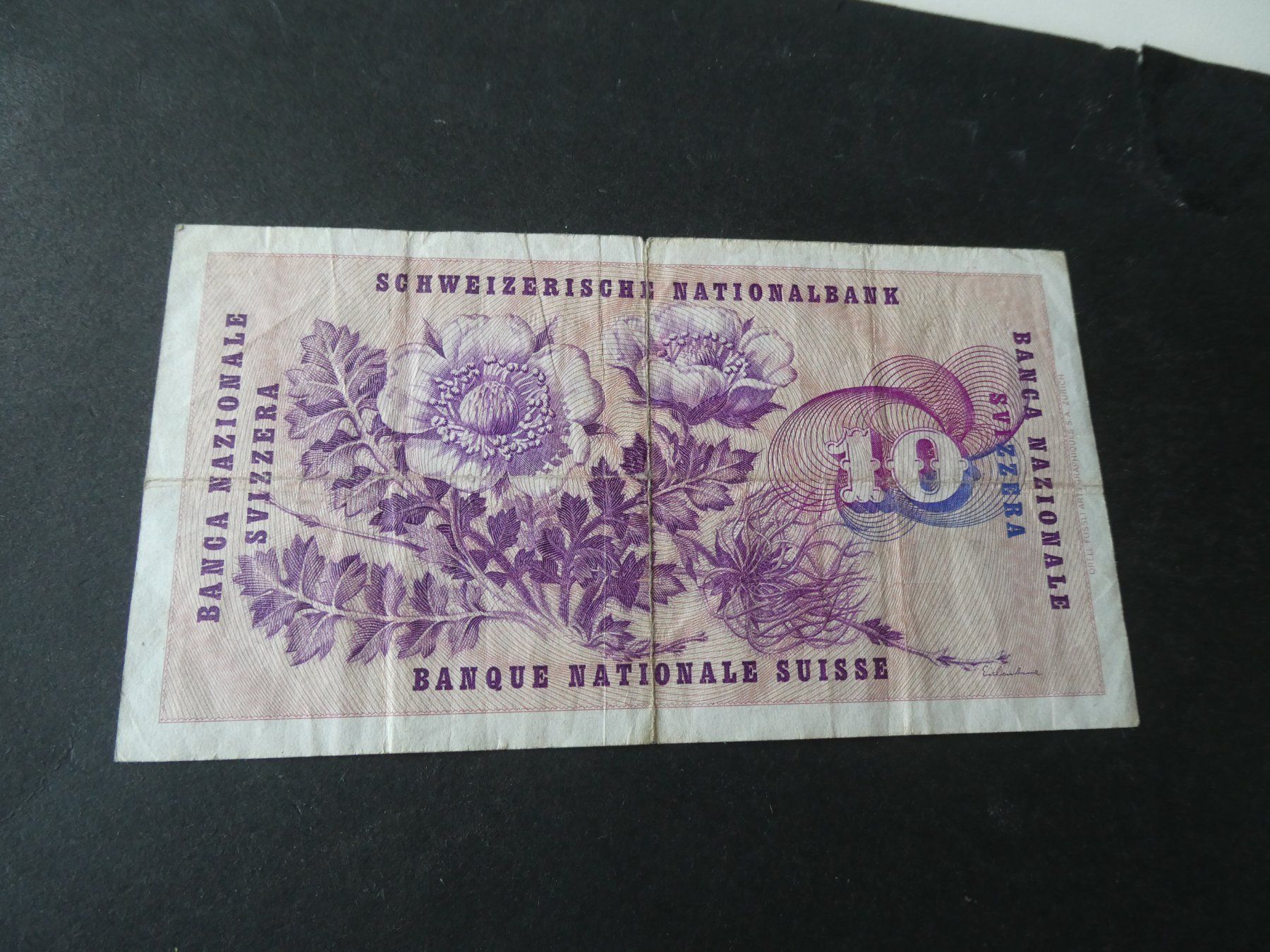 Billets de banque: Schweiz 1963,  10 Franken – D'occasion à Hinterforst par Rohusri 1