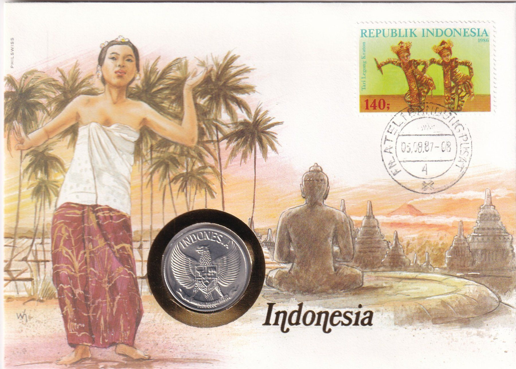 Tutti le monete: Münzbrief  Indonesien – Usato da Neuchâtel venduto da karlpierrino
