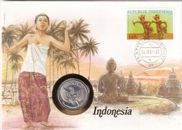 Münzbrief  Indonesien