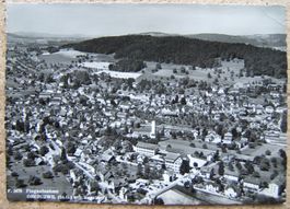 FOTO-AK FLUGAUFNAHME OBERUZWIL MIT VOGELBERG