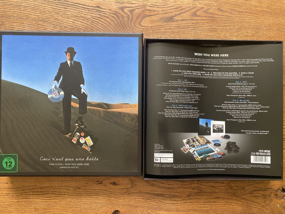 Neu: PINK FLOYD WISH YOU WERE HERE IMMERSION BOX 2011 CD DVD (Neu ...