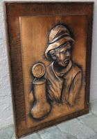 Vintage Kupferbild Echt  Kupfer Kunst Handarbeit Relief