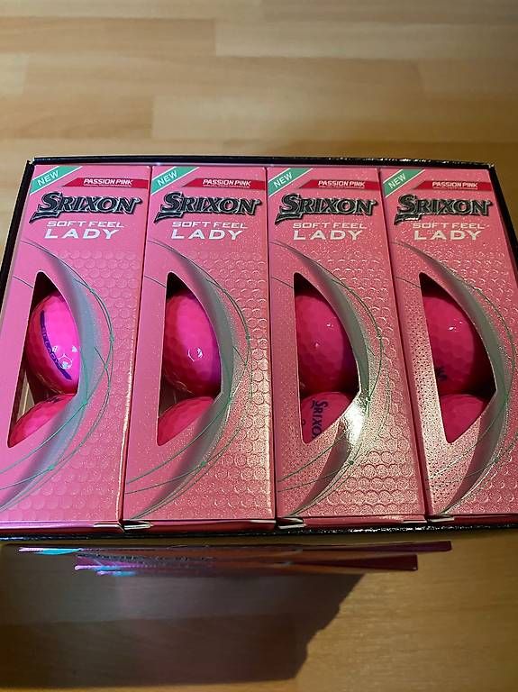 Srixon Bälle: Neue Golfbälle Srixon Soft Feel Pink – Neu und originalverpackt aus Aarberg von GolFamin 1