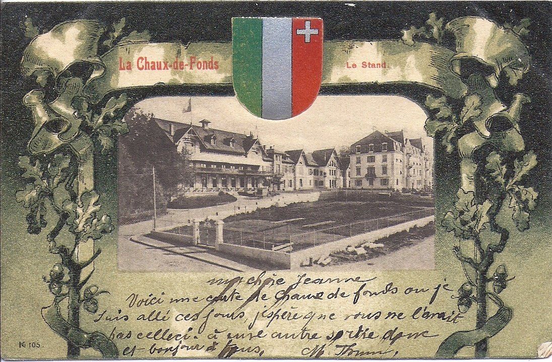 Cartoline postali: LA CHAUX-de-FONDS, le stand – Usato da Les Verrières venduto da Scampi0