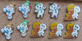 10 PINS BIO MAGA ZIRKUS SILBERFARBEN