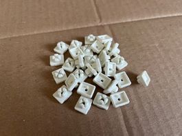 Playmobil 30x Verbinder weiss, Steckverbinder
