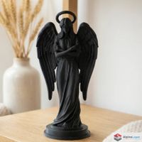 Elegant Angel Figurine with Outstretched Wings - 3D Printed