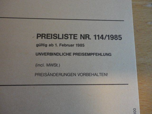 Brawa Modellini di ferrovie: Brawa Katalog 1985 neuwertig – Usato da Wittenwil venduto da trixmartin 1