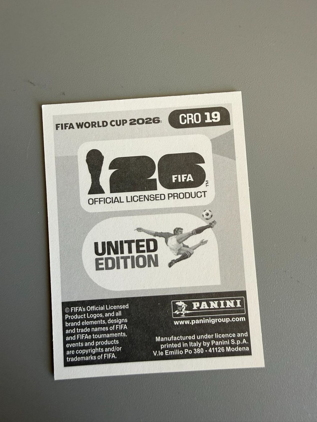 Panini Carte collezionabili: Panini Andrej Kramaric CRO19 – Usato da Liebefeld venduto da Ronaldo-1996 1