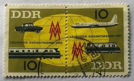 Briefmarke aus Deutschland DDR Paar Gestempel
