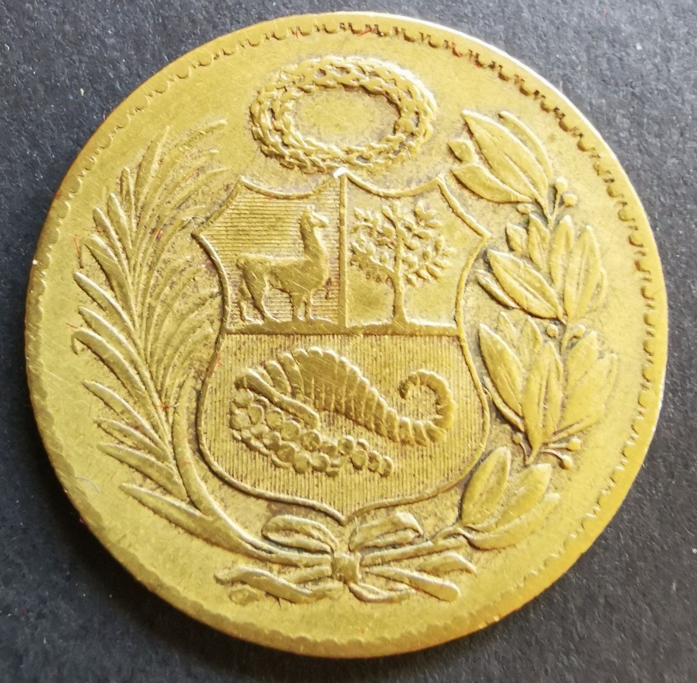 Alle Münzen: P33 Perou 1/2 Sol de Oro 1956 – Gebraucht aus Cousset von Patricio77 1