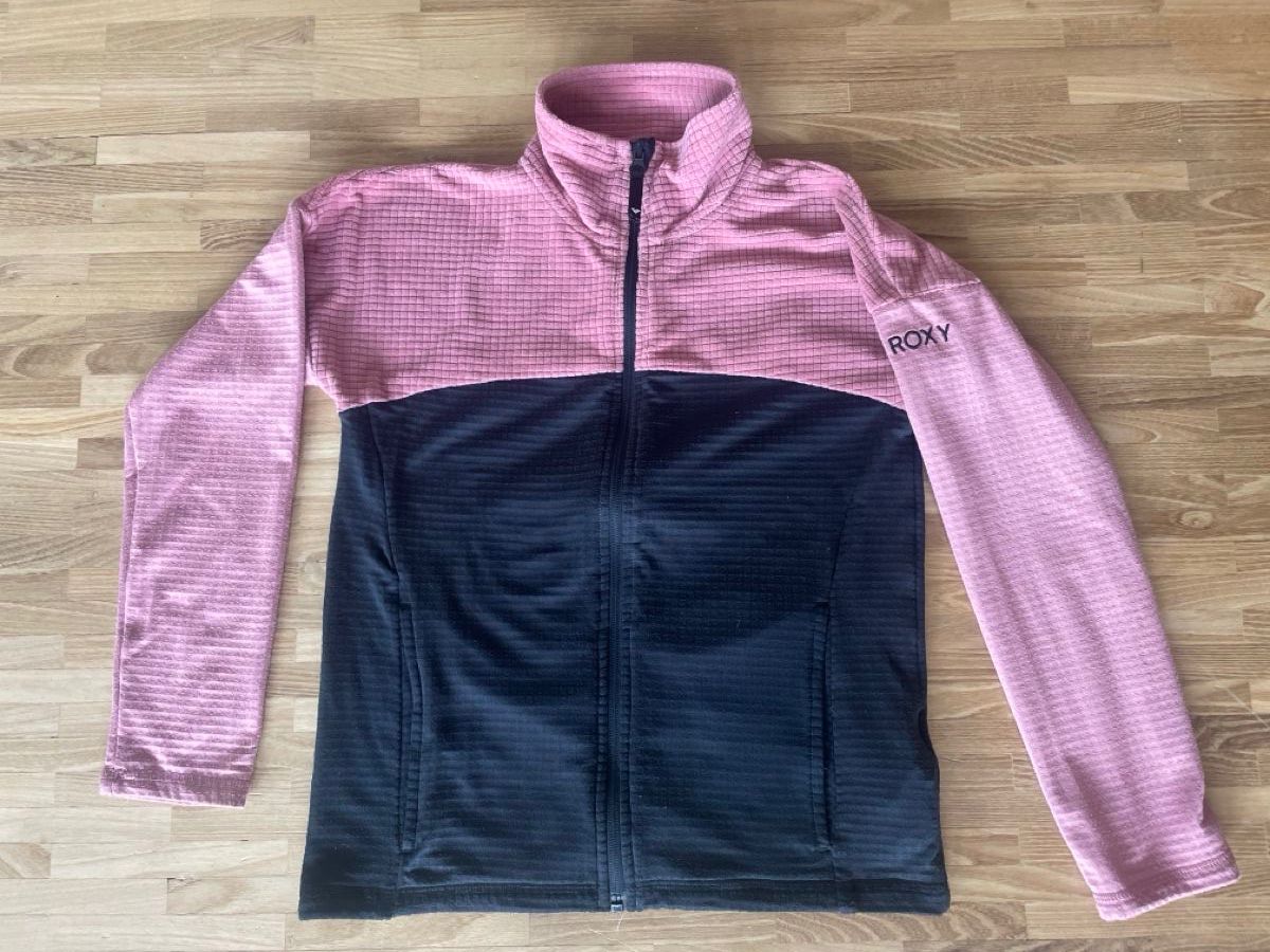 Roxy Maglioni & Felpe: Roxy Fleecejacke Mädchen pink/schwarz – Usato da Wiesendangen venduto da armandinho 1
