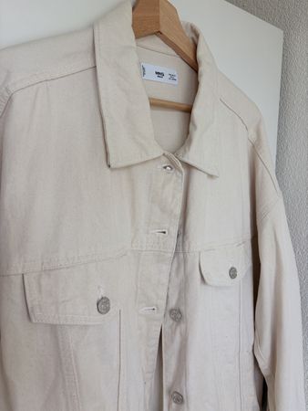Mango Jeansjacke Gr. M/38, Off-White