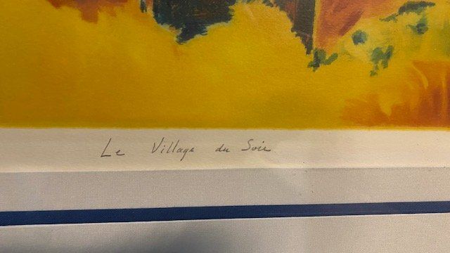 Grafica & Litografie: Lithographie de Reyol 'Le village du soir' – Nuovo (secondo la descrizione) da Crans VD venduto da vra_262m 2
