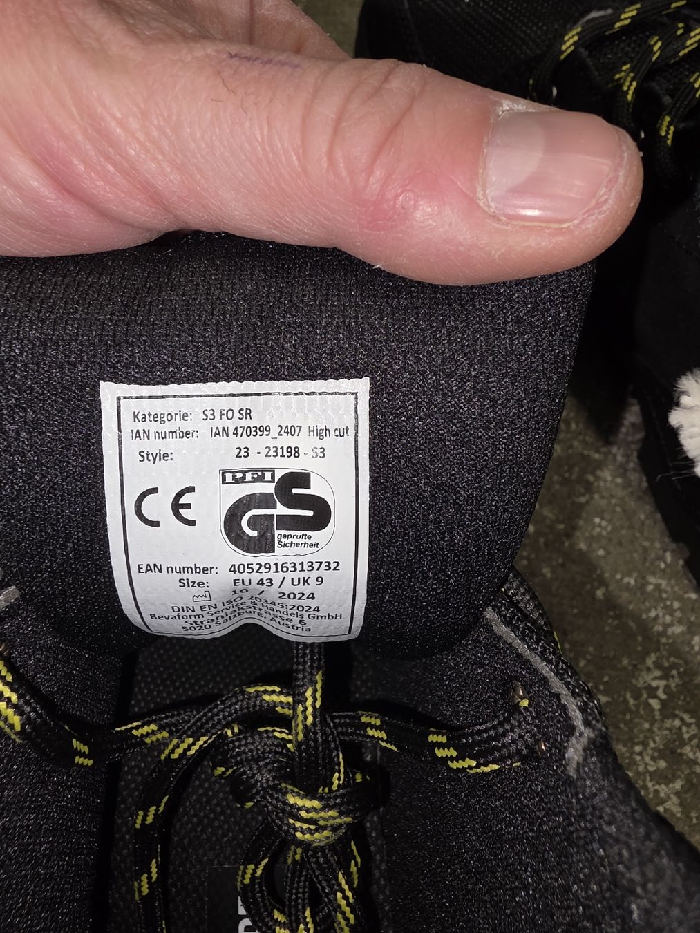 Scarpe da uomo: sicherheitsshue 43 – Nuovo e nell'imballaggio originale da Wettingen venduto da Thegameschweiz 2